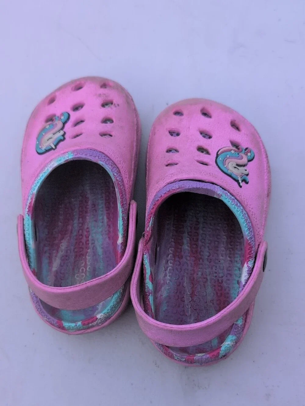 Kids Pink Unicorn Clog Shoes